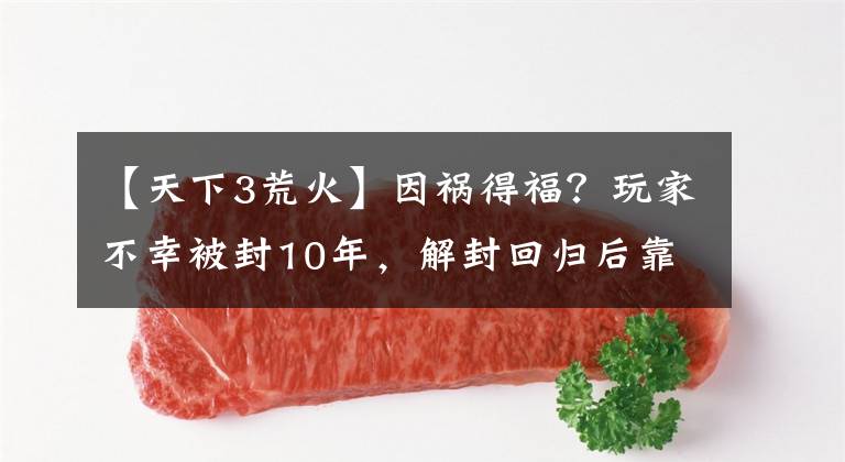 【天下3荒火】因禍得福？玩家不幸被封10年，解封回歸后靠倉(cāng)庫(kù)一夜暴富