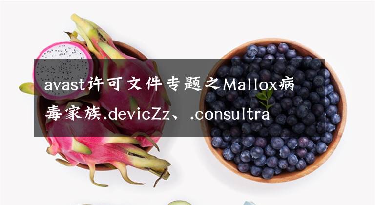 avast許可文件專題之Mallox病毒家族.devicZz、.consultransom，avast，.exploit后綴