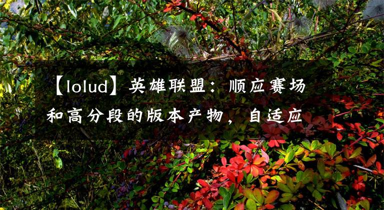 【lolud】英雄聯(lián)盟：順應(yīng)賽場和高分段的版本產(chǎn)物，自適應(yīng)型打野的異軍突起