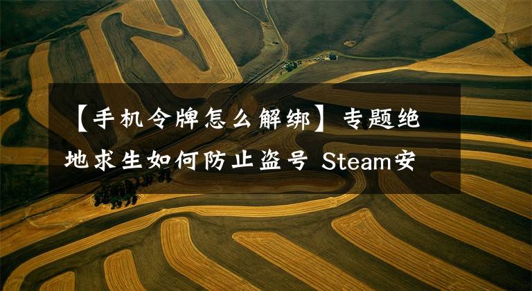 【手機(jī)令牌怎么解綁】專題絕地求生如何防止盜號 Steam安全令牌綁定教程