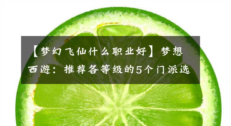 【夢幻飛仙什么職業(yè)好】夢想西游：推薦各等級的5個門派選擇