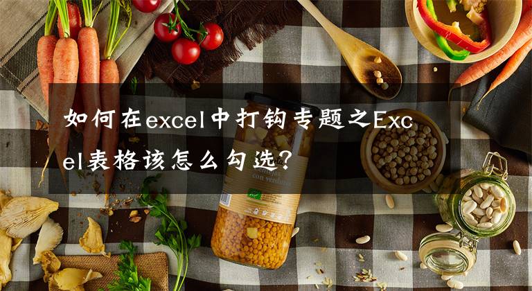 如何在excel中打鉤專(zhuān)題之Excel表格該怎么勾選？