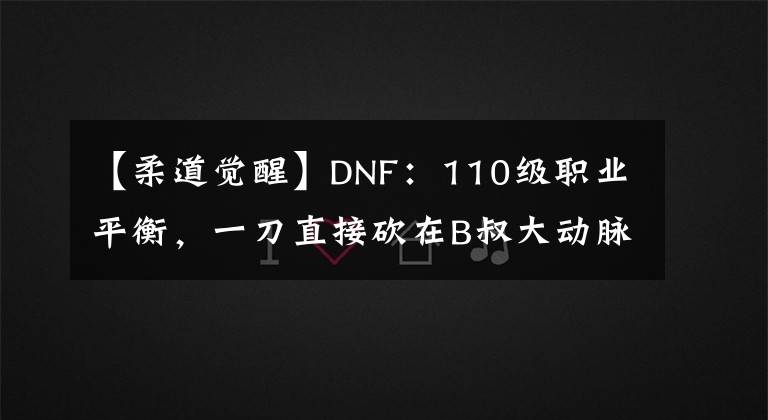 【柔道覺醒】DNF：110級職業(yè)平衡，一刀直接砍在B叔大動脈上，盤古倒了