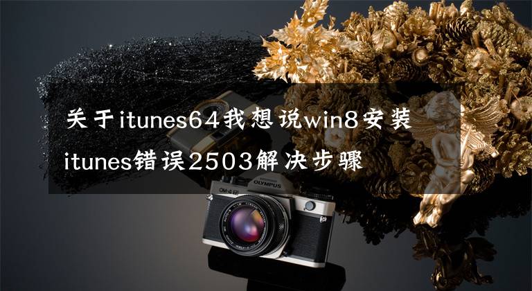 關(guān)于itunes64我想說win8安裝itunes錯誤2503解決步驟