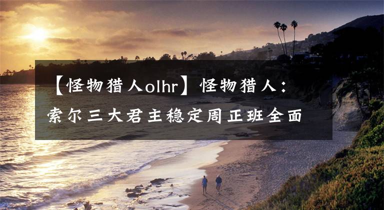 【怪物獵人olhr】怪物獵人：索爾三大君主穩(wěn)定周正班全面組裝分享經(jīng)驗(yàn)