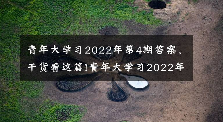 青年大學習2022年第4期答案，干貨看這篇!青年大學習2022年第4期來啦！