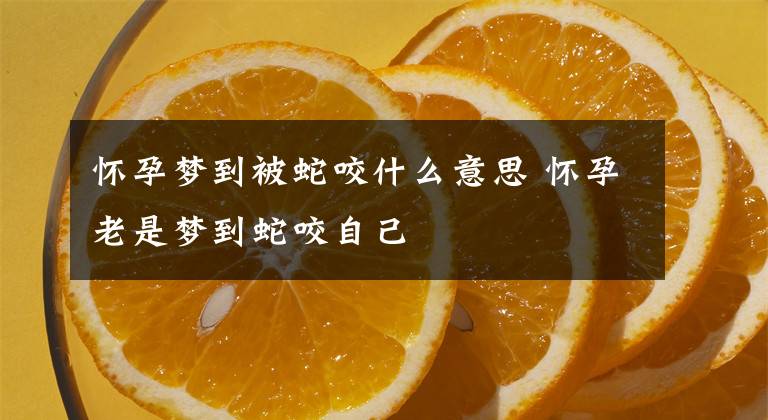 懷孕夢(mèng)到被蛇咬什么意思 懷孕老是夢(mèng)到蛇咬自己