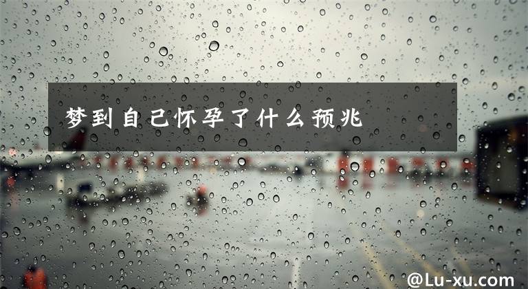 夢(mèng)到自己懷孕了什么預(yù)兆