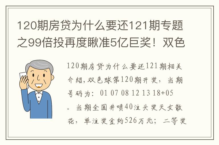 120期房貸為什么要還121期專題之99倍投再度瞅準(zhǔn)5億巨獎！雙色球第121期倍投實票集中亮相啦