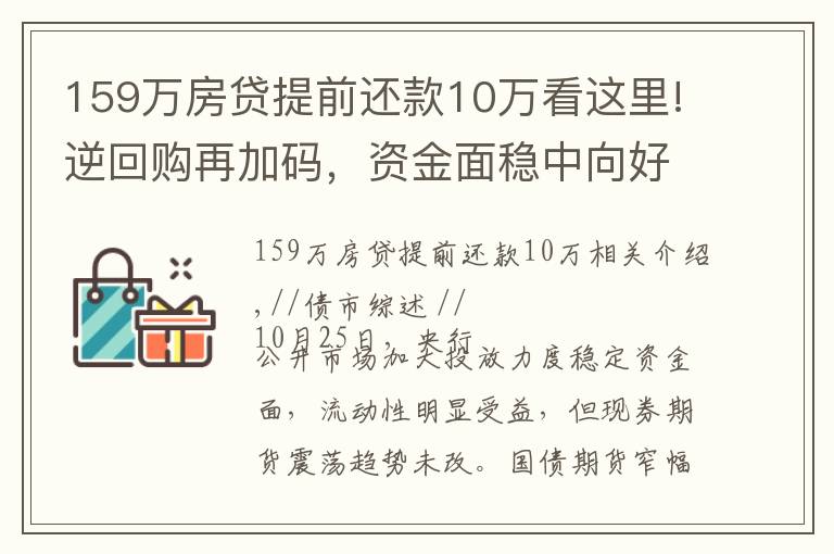 159萬(wàn)房貸提前還款10萬(wàn)看這里!逆回購(gòu)再加碼，資金面穩(wěn)中向好，現(xiàn)券期貨延續(xù)震蕩格局