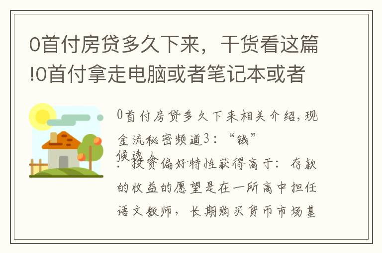 0首付房貸多久下來，干貨看這篇!0首付拿走電腦或者筆記本或者是數(shù)碼產(chǎn)品