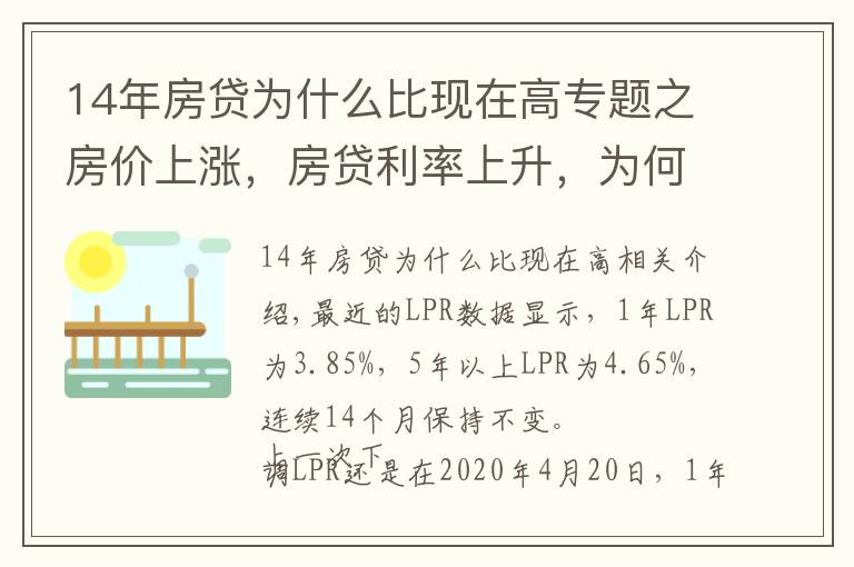 14年房貸為什么比現(xiàn)在高專題之房價上漲，房貸利率上升，為何LPR連續(xù)14個月不變？