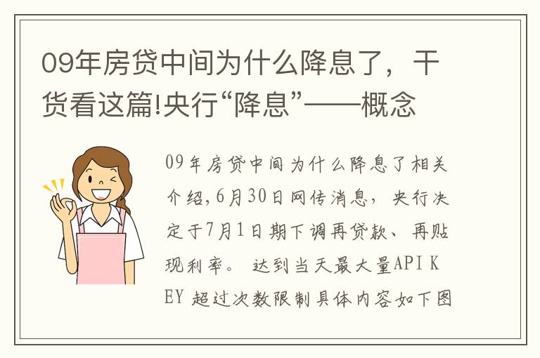 09年房貸中間為什么降息了，干貨看這篇!央行“降息”――概念、原因以及對(duì)大宗品的影響