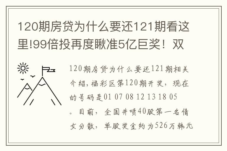 120期房貸為什么要還121期看這里!99倍投再度瞅準(zhǔn)5億巨獎！雙色球第121期倍投實票集中亮相啦