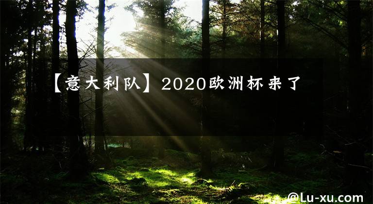 【意大利隊】2020歐洲杯來了