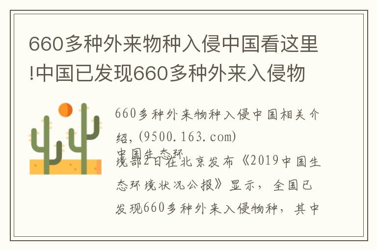 660多種外來物種入侵中國看這里!中國已發(fā)現(xiàn)660多種外來入侵物種