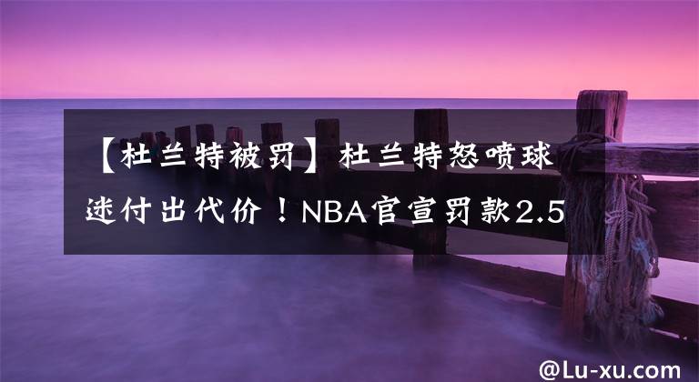 【杜蘭特被罰】杜蘭特怒噴球迷付出代價！NBA官宣罰款2.5w美金，賽季第4次被罰