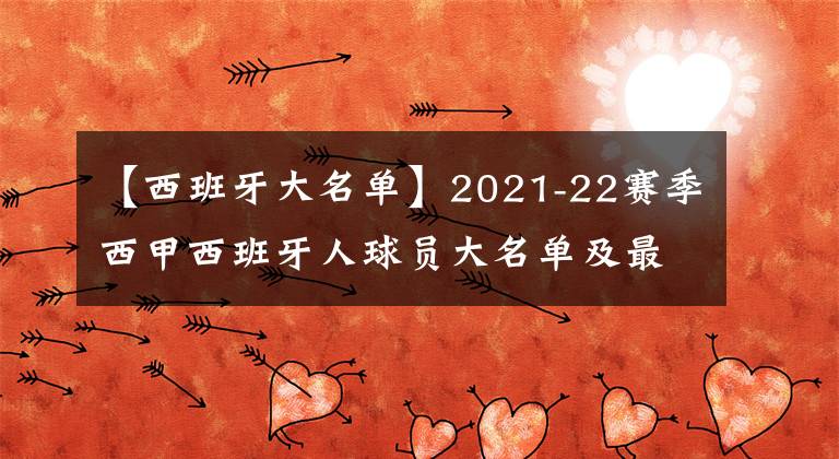 【西班牙大名單】2021-22賽季西甲西班牙人球員大名單及最新陣容一覽