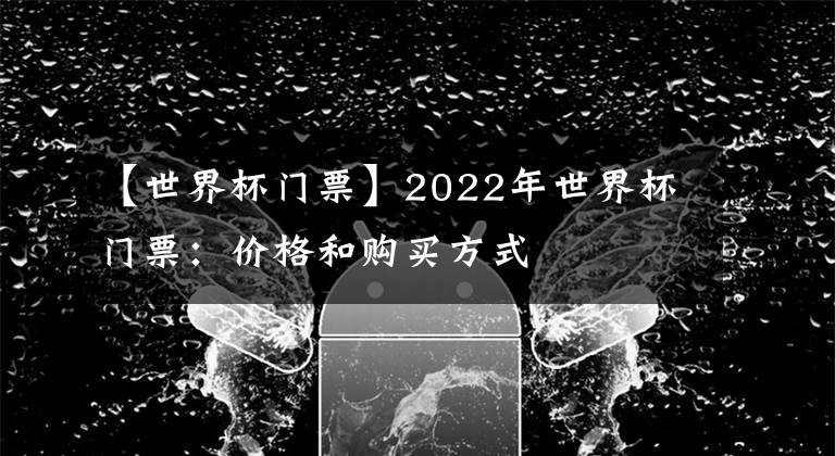 【世界杯門票】2022年世界杯門票：價格和購買方式