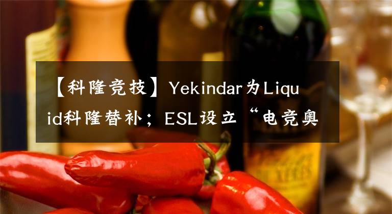 【科隆競(jìng)技】Yekindar為L(zhǎng)iquid科隆替補(bǔ)；ESL設(shè)立“電競(jìng)奧斯卡”【CSGO】