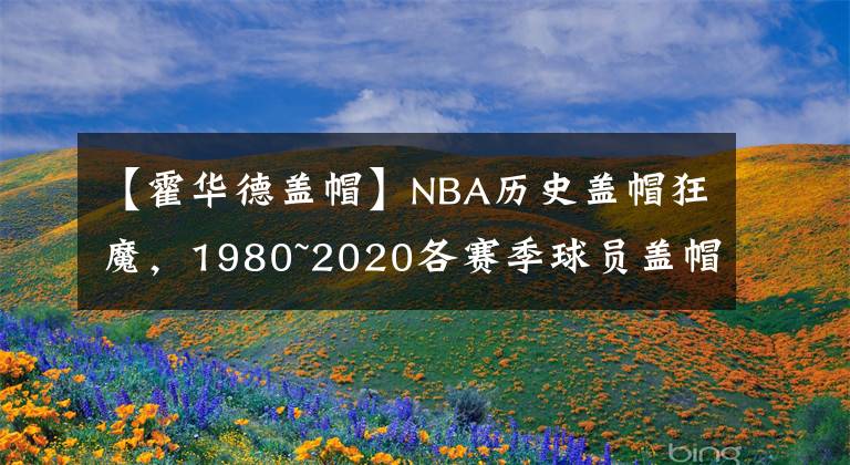 【霍華德蓋帽】NBA歷史蓋帽狂魔，1980~2020各賽季球員蓋帽數(shù)TOP10（非累計）