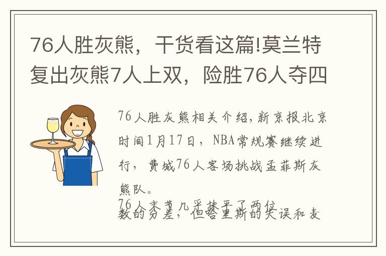 76人勝灰熊，干貨看這篇!莫蘭特復(fù)出灰熊7人上雙，險勝76人奪四連勝