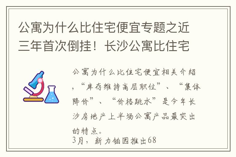 公寓為什么比住宅便宜專題之近三年首次倒掛！長沙公寓比住宅便宜了438元/㎡，公寓預計仍有降價空間