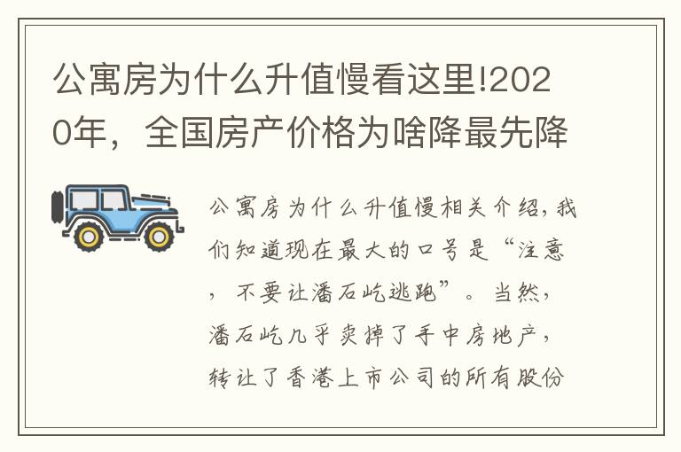 公寓房為什么升值慢看這里!2020年，全國房產(chǎn)價(jià)格為啥降最先降價(jià)的是公寓