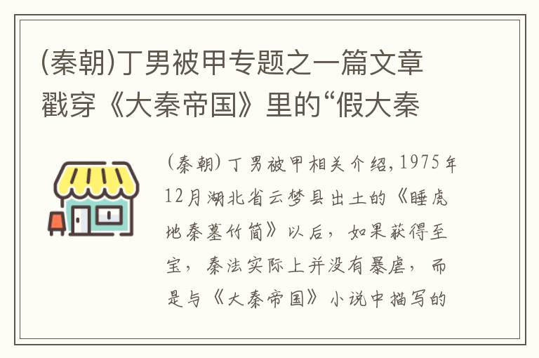 (秦朝)丁男被甲專題之一篇文章戳穿《大秦帝國》里的“假大秦”