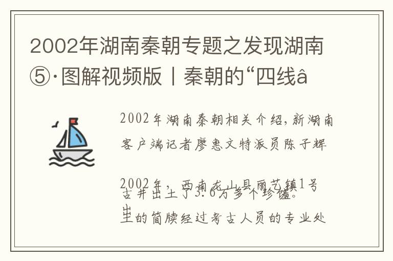 2002年湖南秦朝專題之發(fā)現(xiàn)湖南⑤·圖解視頻版丨秦朝的“四線”縣城往事