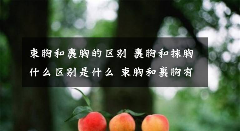 束胸和裹胸的區(qū)別 裹胸和抹胸什么區(qū)別是什么 束胸和裹胸有什么區(qū)別