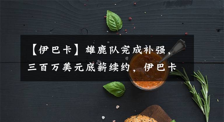 【伊巴卡】雄鹿隊(duì)完成補(bǔ)強(qiáng)，三百萬(wàn)美元底薪續(xù)約，伊巴卡成為強(qiáng)隊(duì)爭(zhēng)冠拼圖