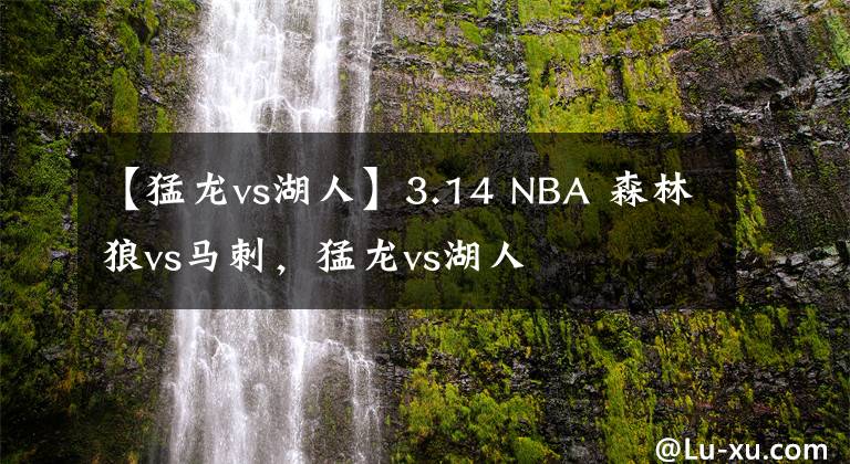 【猛龍vs湖人】3.14 NBA 森林狼vs馬刺，猛龍vs湖人