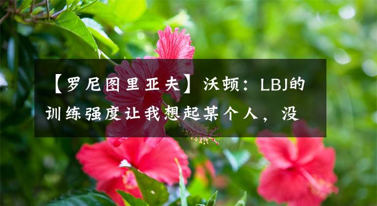 【羅尼圖里亞夫】沃頓：LBJ的訓練強度讓我想起某個人，沒錯，是羅尼-圖里亞夫！