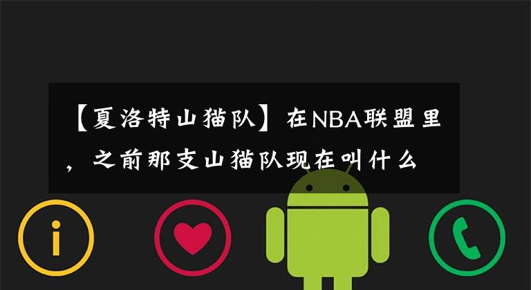 【夏洛特山貓隊】在NBA聯(lián)盟里，之前那支山貓隊現(xiàn)在叫什么名字？