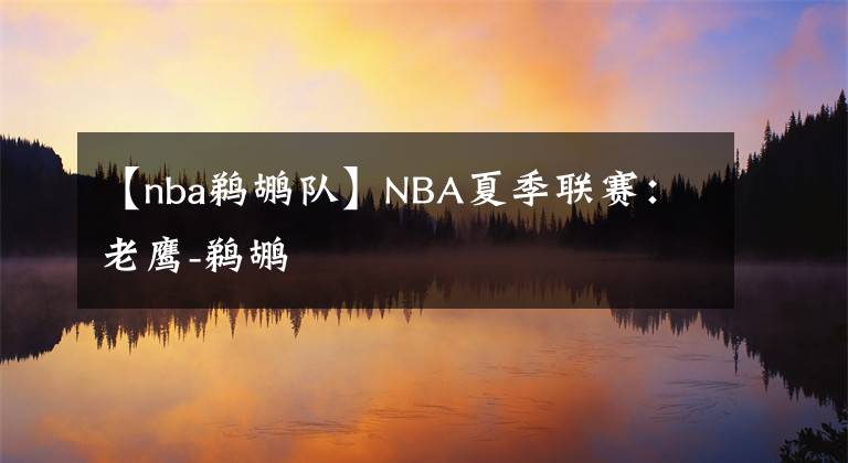 【nba鵜鶘隊】NBA夏季聯(lián)賽：老鷹-鵜鶘