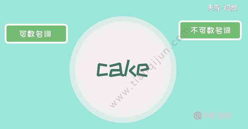 cake可數(shù)嗎 cake可數(shù)嗎 cake可不可數(shù)