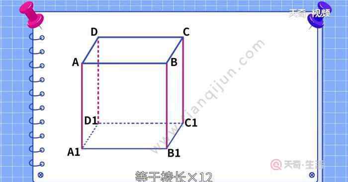 正方體的棱長怎么算 正方體的棱長總和等于什么 正方體的棱長總和怎么算