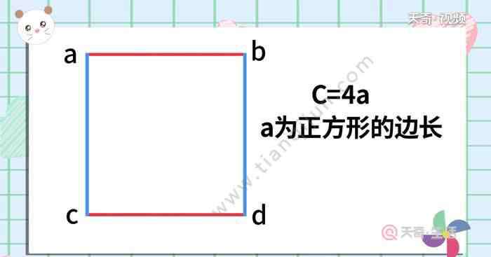 正方形的周長怎么求 正方形的周長公式 正方形的周長公式怎么表示