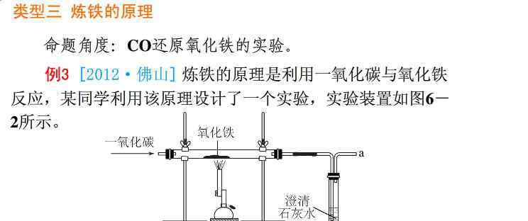 煉鐵的原理 2014中考化學實驗：煉鐵的原理