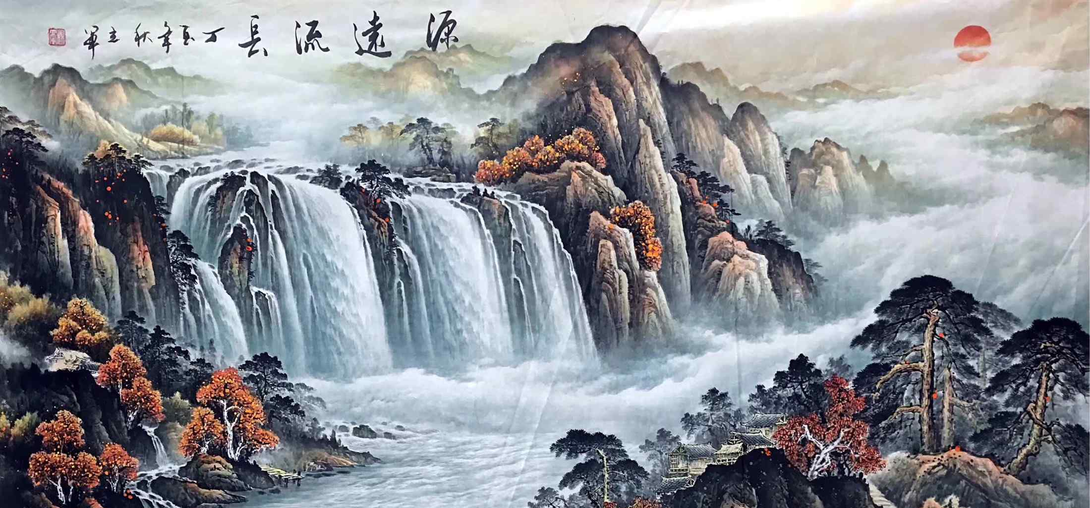 客廳風(fēng)水山水畫 客廳山水畫風(fēng)水解析，一幅畫一種風(fēng)水