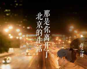 那是你離開(kāi)了北京的生活 薛之謙演唱歌曲《那是你離開(kāi)了北京的生活》歌詞介紹