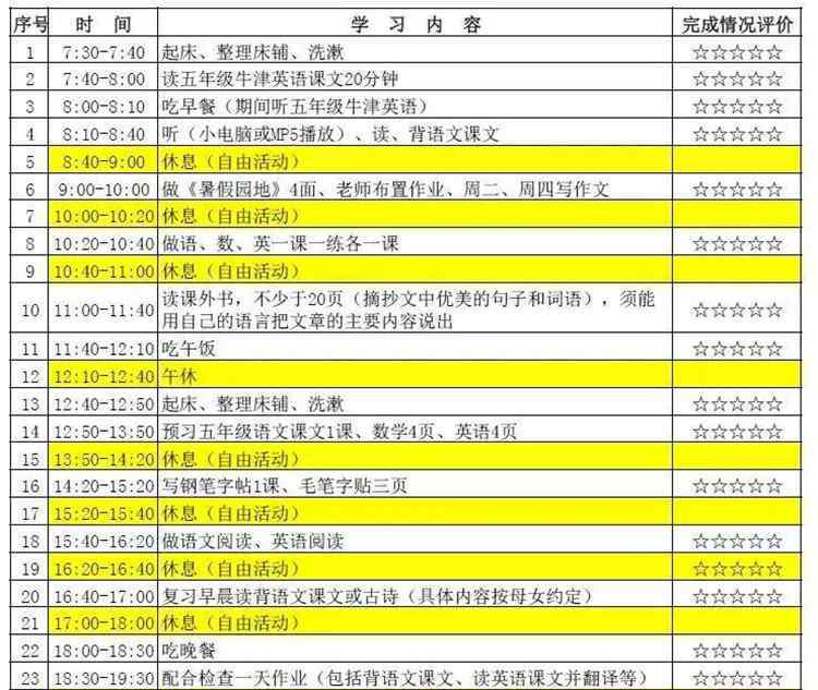 計(jì)劃表怎么做 2018暑假計(jì)劃表怎么畫 手把手教你做暑假學(xué)習(xí)計(jì)劃