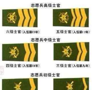 07式海軍五級(jí)士官肩章關(guān)鍵標(biāo)志為松枝翠綠色肩章底板、南海艦隊(duì)