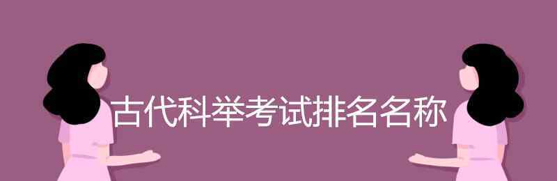 清朝名臣排名 古代科舉考試排名名稱