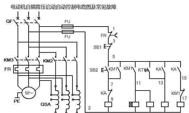 自耦降血壓起動自動控制系統(tǒng)電路圖講解