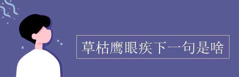 草枯鷹眼疾下一句 草枯鷹眼疾下一句是啥