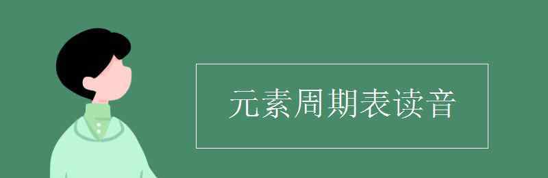 元素周期表拼音版 元素周期表讀音