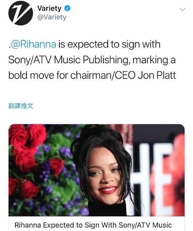 rihanna新專輯 蕾哈娜簽約SonyATV 兩張新專輯新專隨時(shí)發(fā)行，粉絲終于過年了!