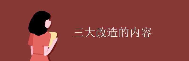 三大改造的意義 三大改造的內容